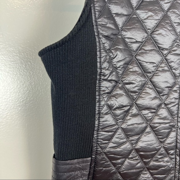 New Marc New York Andrew Mark Chic Jacket Vest Size Small Zip Up Black - Picture 6 of 16